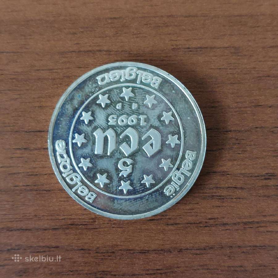 5 Ecu 1993 Belgium / Sidabrinė moneta - nuotraukos Nr. 2