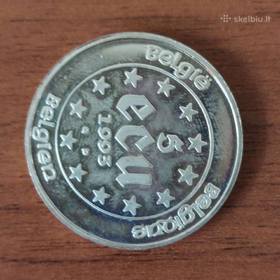 5 Ecu 1993 Belgium / Sidabrinė moneta - nuotraukos Nr. 3