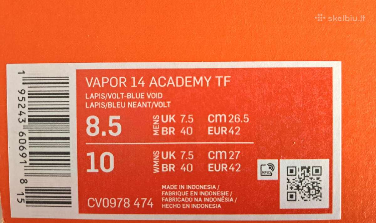 Futbolo batai Nike Mercurial Vapor 14 Academy - nuotraukos Nr. 5