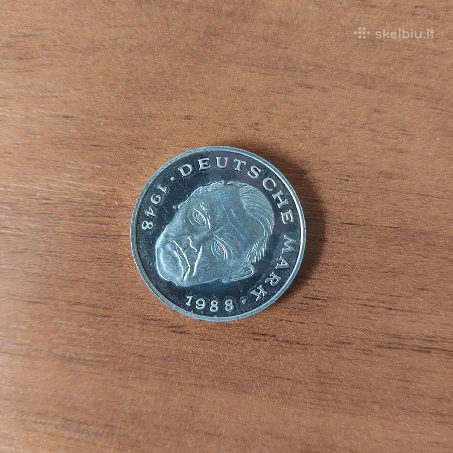 2 Dm 1989 F Germany ( Polierte Platte ). - nuotraukos Nr. 3