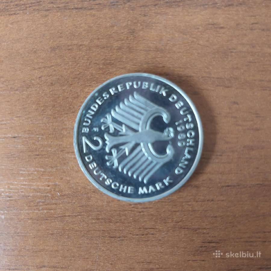 2 Dm 1989 F Germany ( Polierte Platte ). - nuotraukos Nr. 5