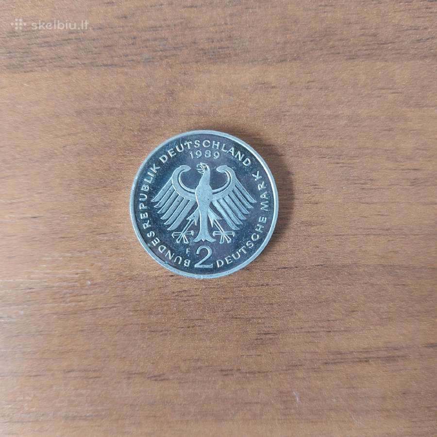 2 Dm 1989 F Germany ( Polierte Platte ). - nuotraukos Nr. 7