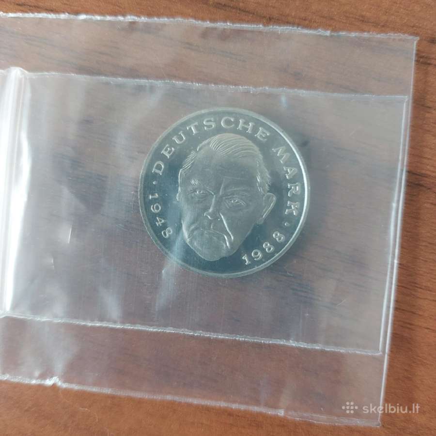 2 Dm 1989 F Germany ( Polierte Platte ). - nuotraukos Nr. 8