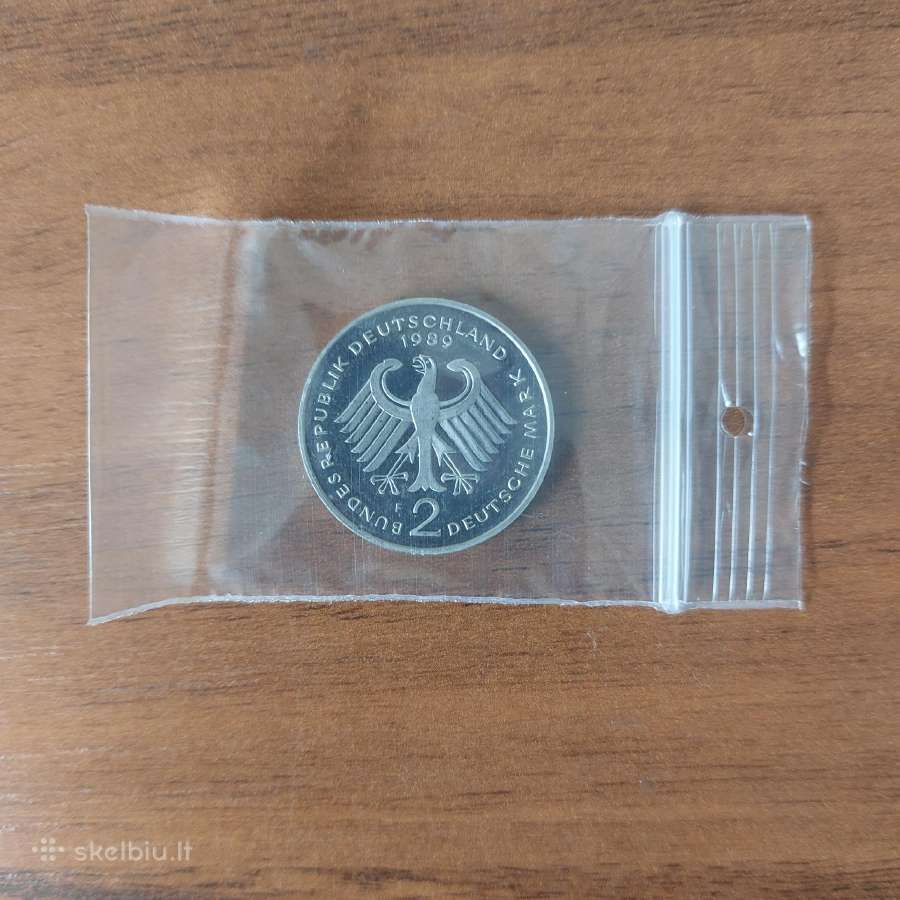 2 Dm 1989 F Germany ( Polierte Platte ). - nuotraukos Nr. 10