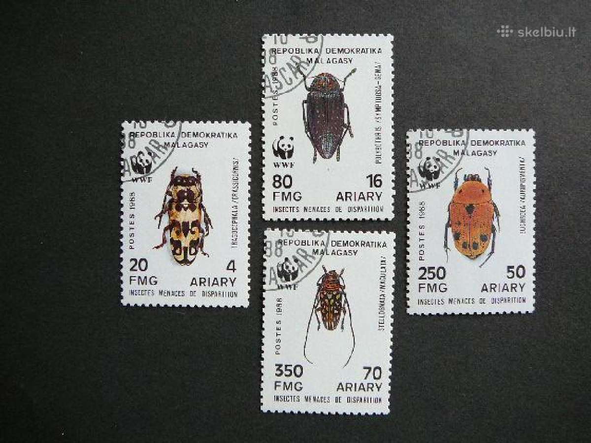 Vabalai Madagaskaras 1988 antsp. mdg233