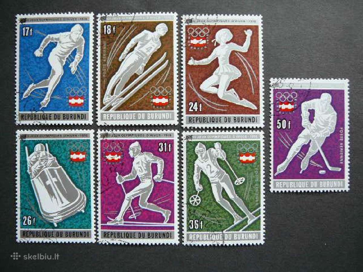 Olimpines ziemos Burundis 1976 antsp. bd1255