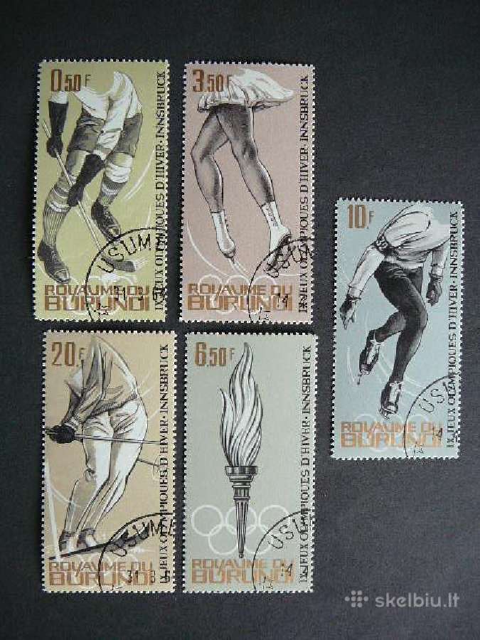 Olimpines ziemos Burundis 1964 antsp. bd1275
