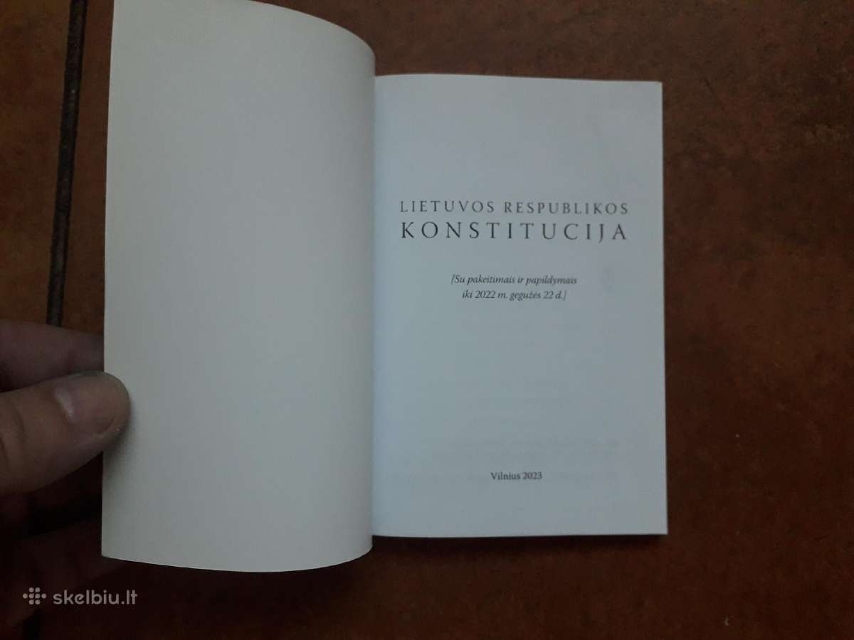 Lietuvos respublikos konstitucija 2023 metai - nuotraukos Nr. 2