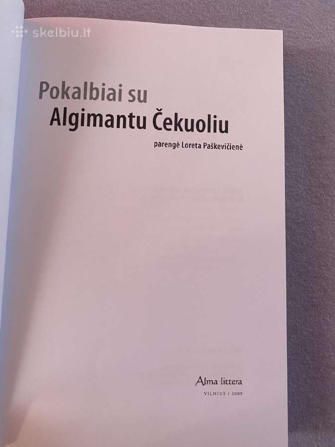 Parduodama knyga apie Algimanta Čekuolį - nuotraukos Nr. 2