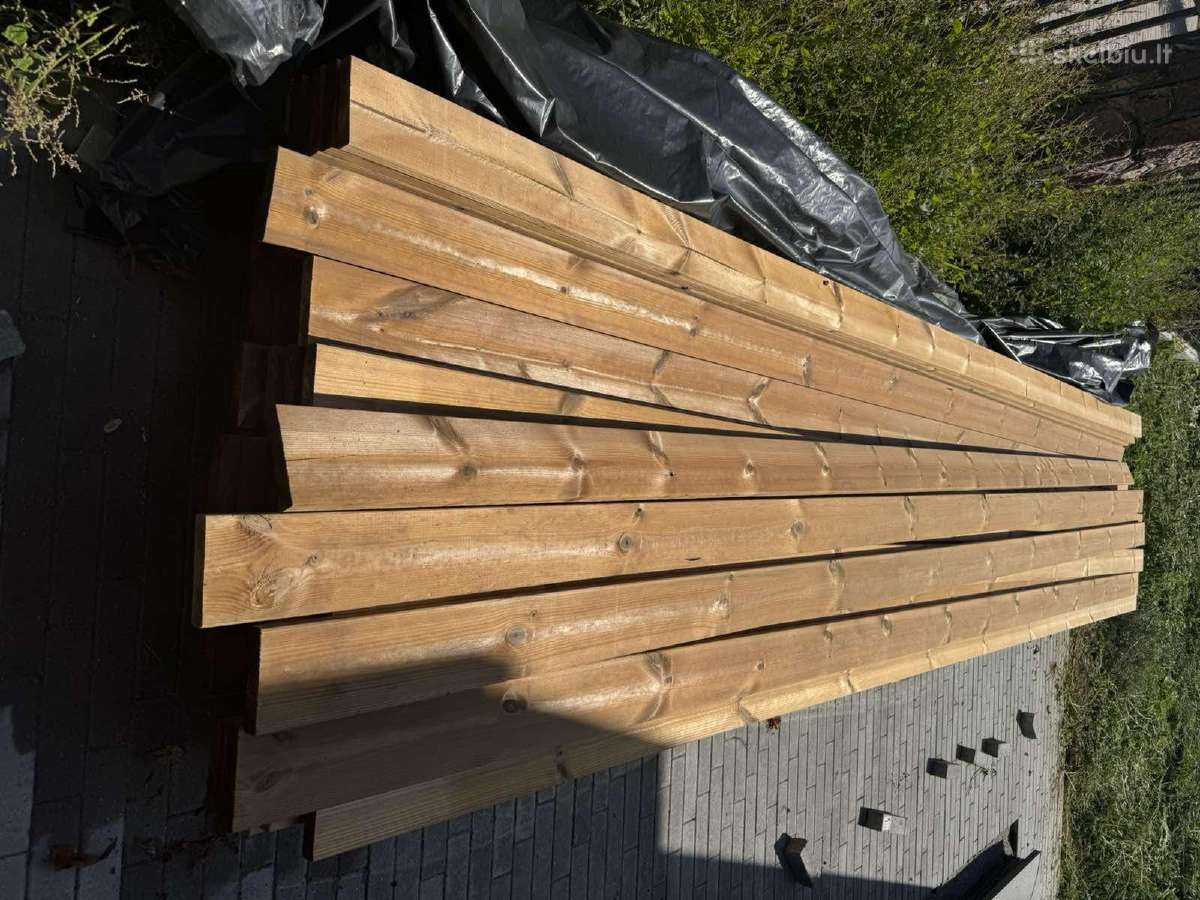 Terasinė termo mediena - 250eur uz 22kv - nuotraukos Nr. 3