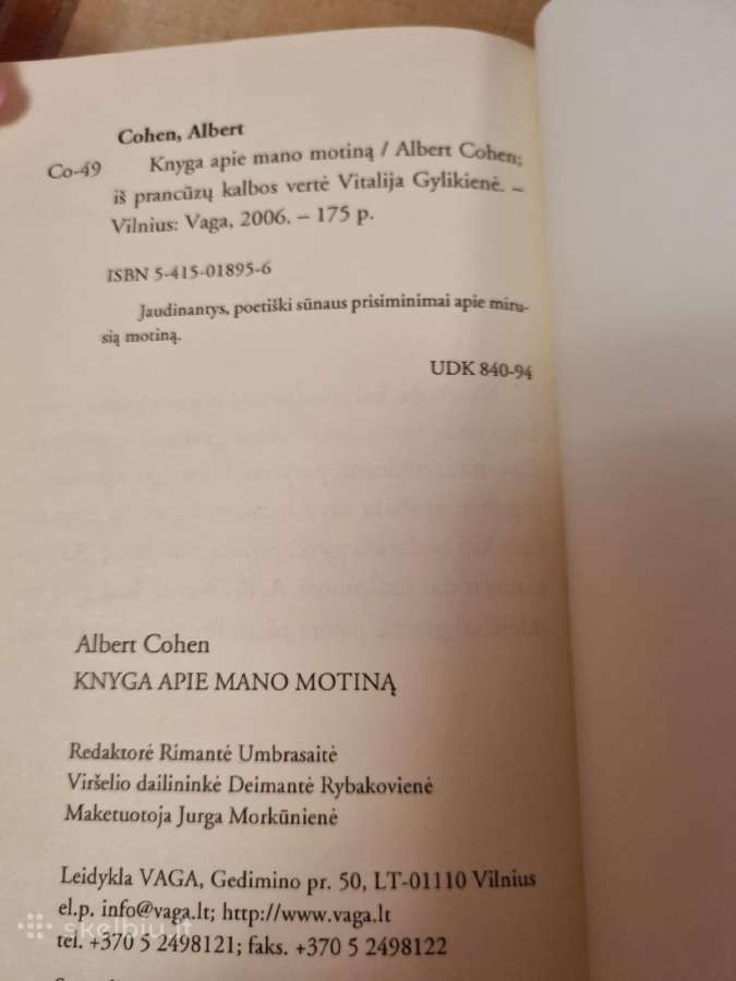 Knyga apie mano motiną - nuotraukos Nr. 3