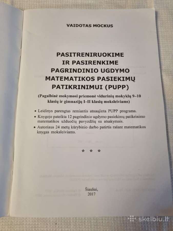 Pagalbinė priemonė matematikos pasiekimų patikrini - nuotraukos Nr. 2