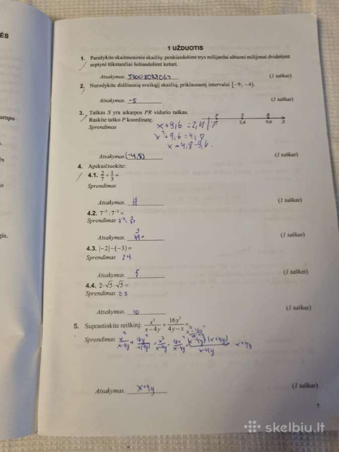 Pagalbinė priemonė matematikos pasiekimų patikrini - nuotraukos Nr. 3