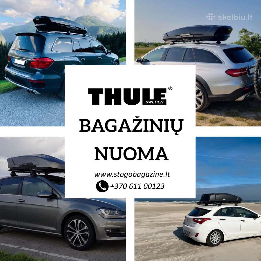 Thule bagažinių skersinių nuoma Vilniuje