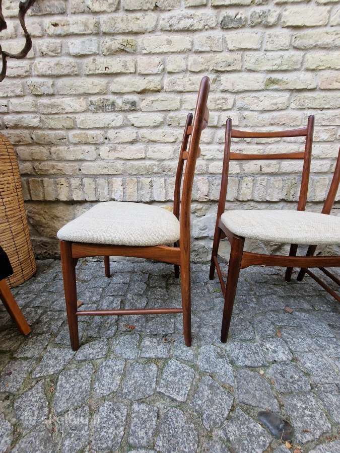 Vintažinės mid century autorinės tikmedžio kėdės - nuotraukos Nr. 17