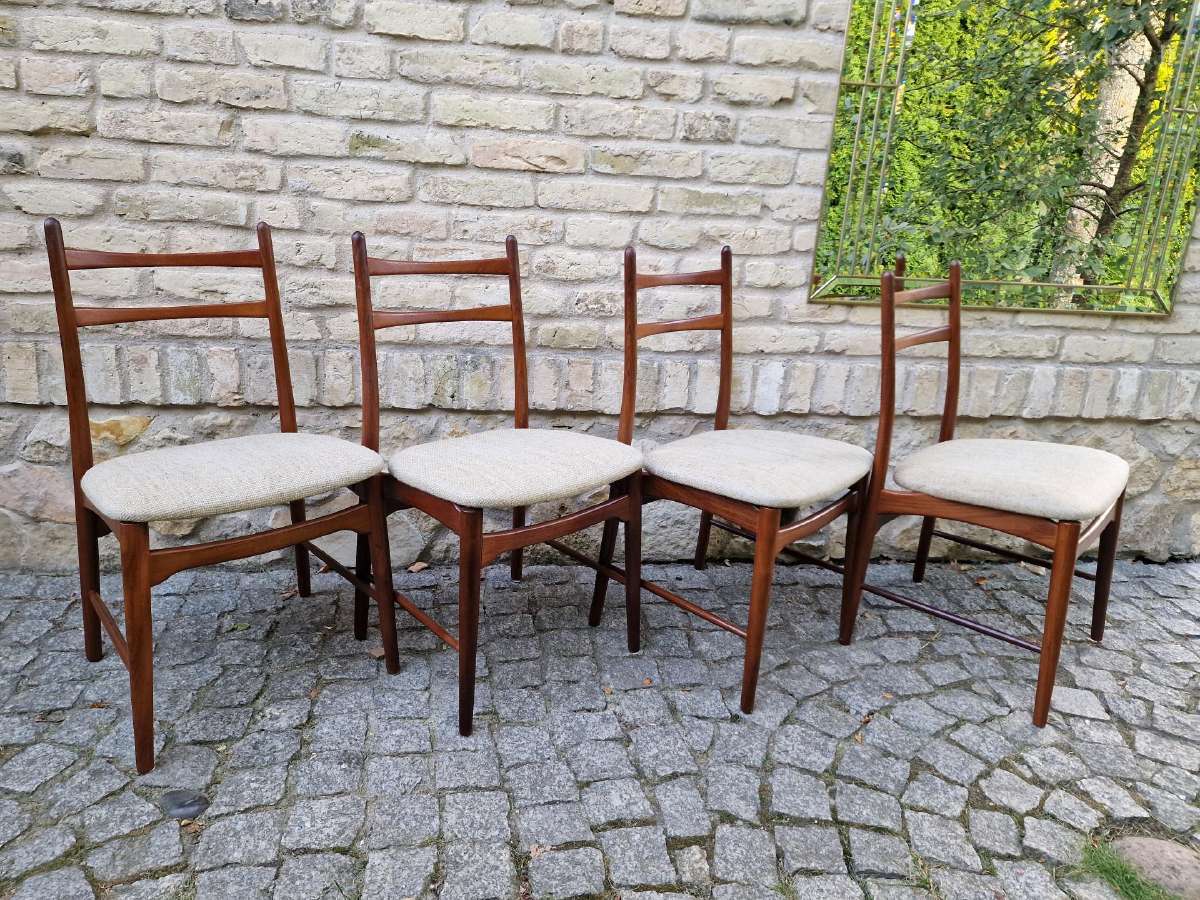 Vintažinės mid century autorinės tikmedžio kėdės - nuotraukos Nr. 28