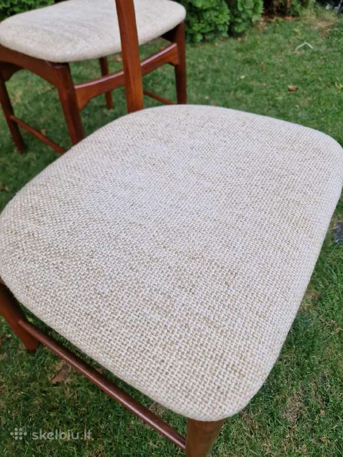 Vintažinės mid century autorinės tikmedžio kėdės - nuotraukos Nr. 38