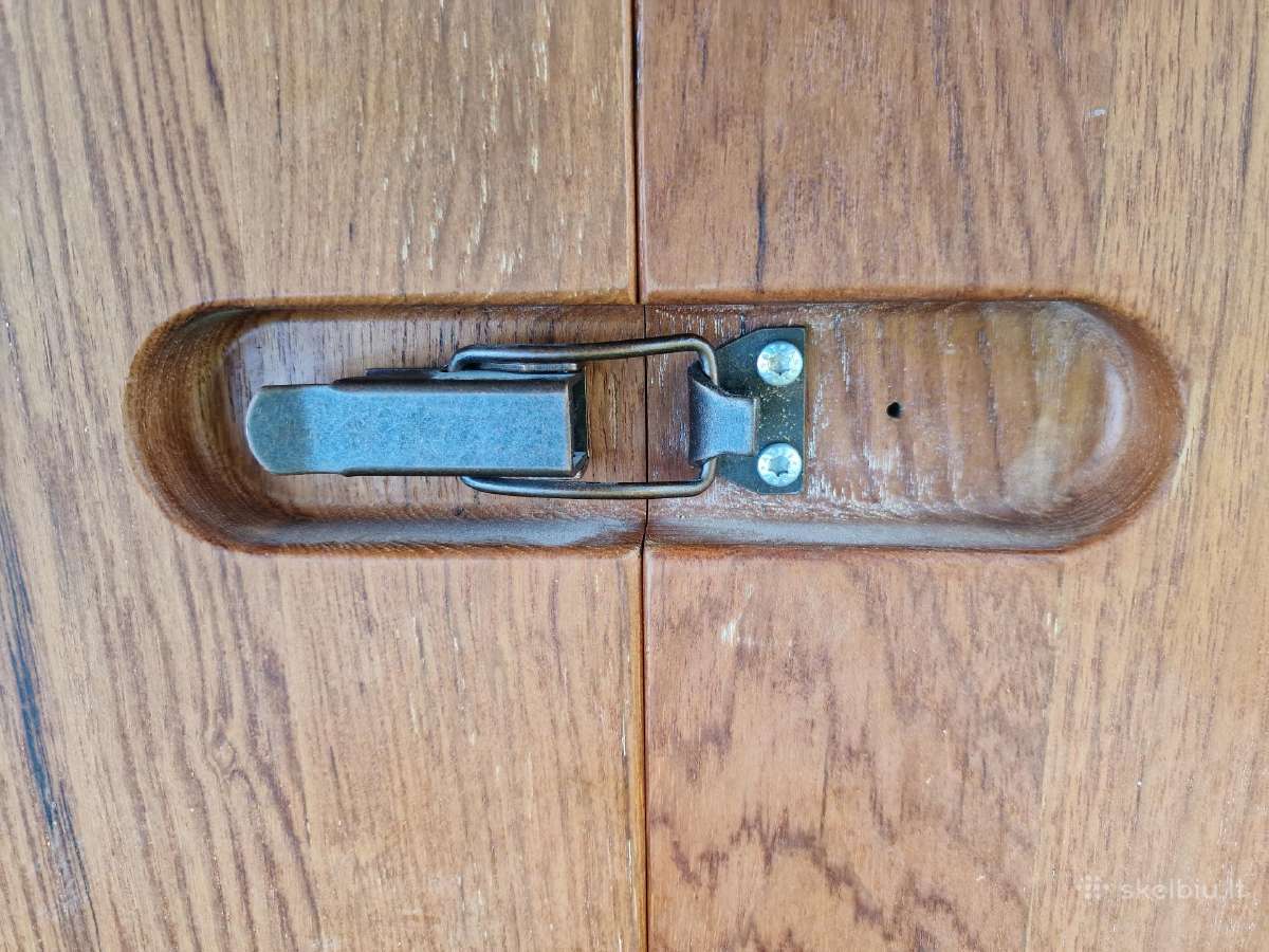 Vintažinis mid century tikmedžio masyvo stalas - nuotraukos Nr. 20