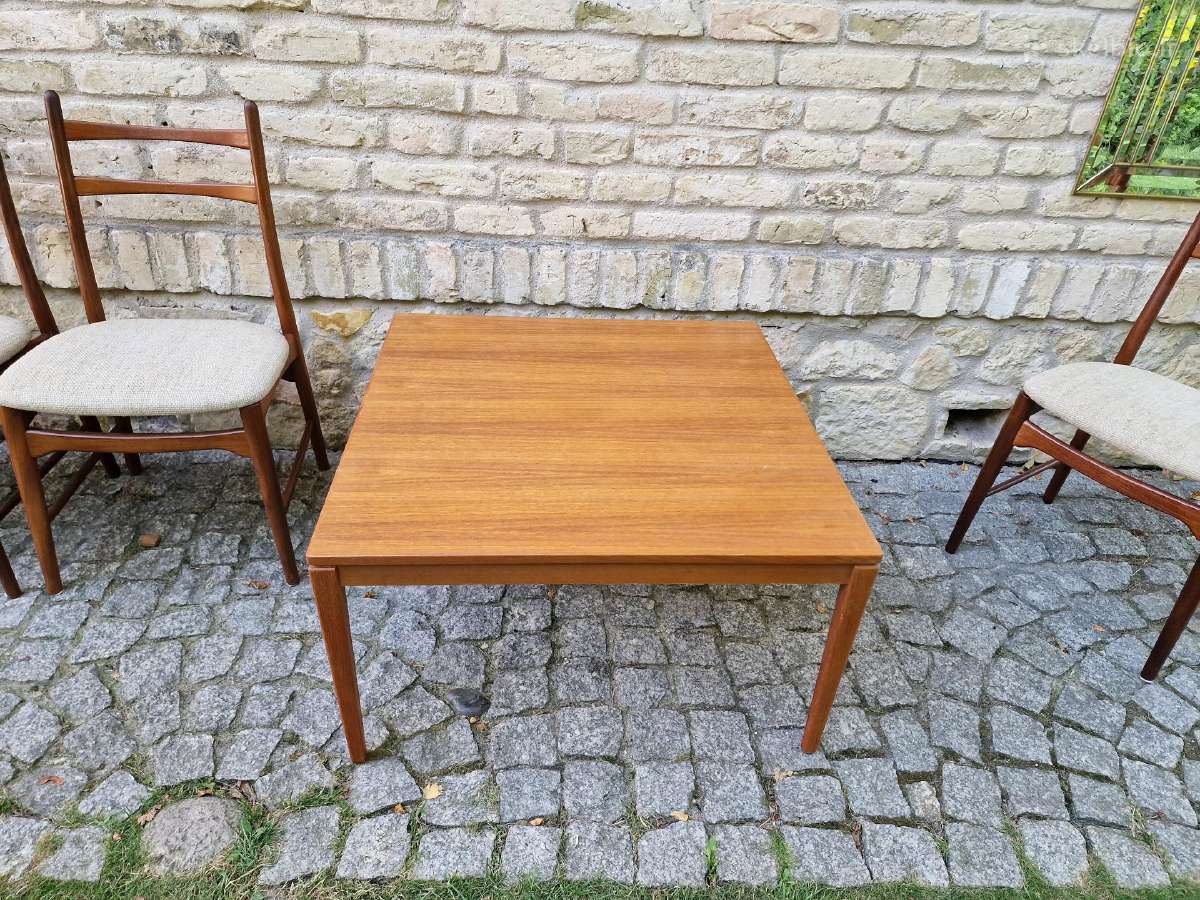 Vintažinis mid century tikmedžio kavos staliukas - nuotraukos Nr. 7