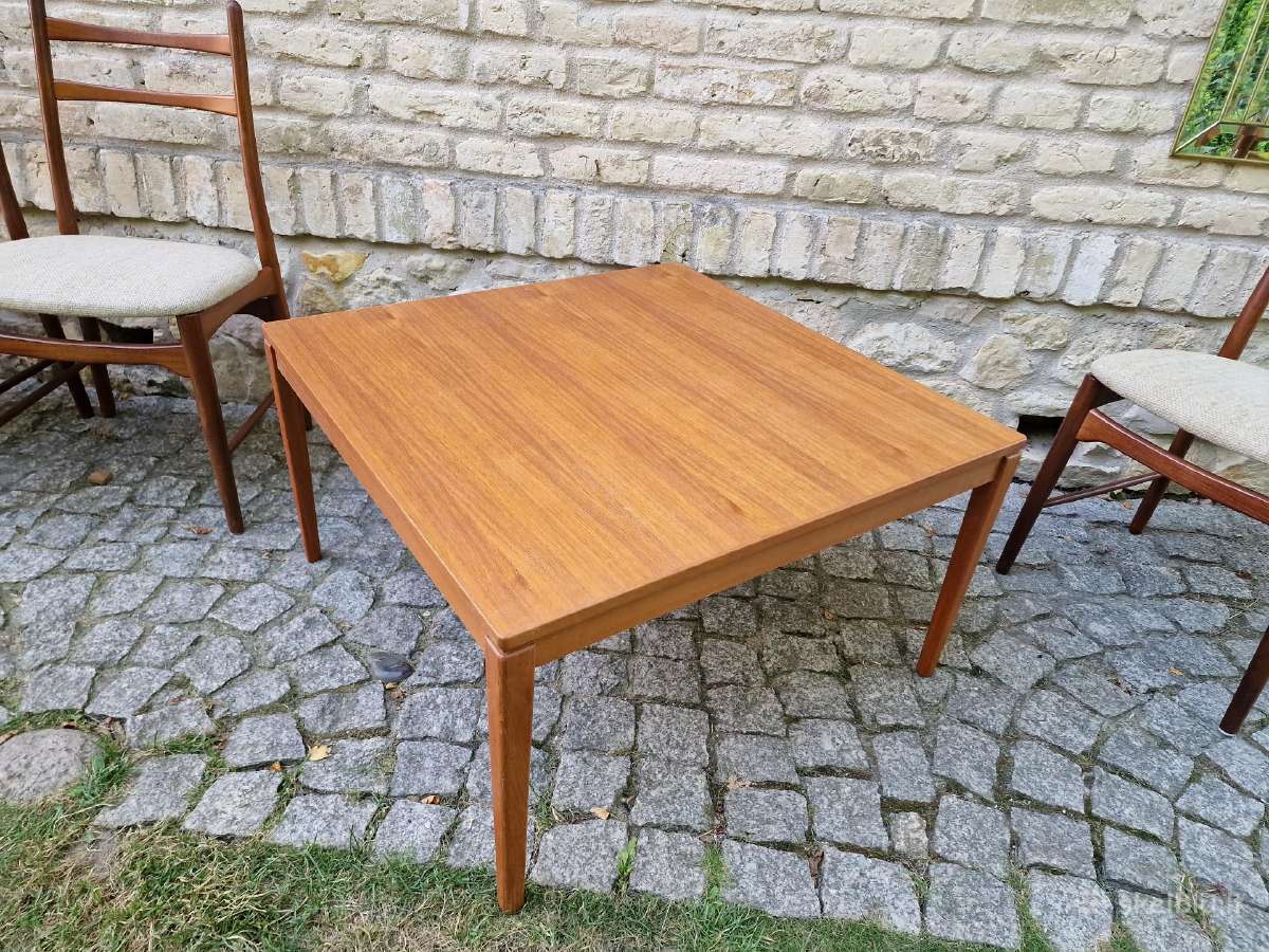 Vintažinis mid century tikmedžio kavos staliukas - nuotraukos Nr. 10
