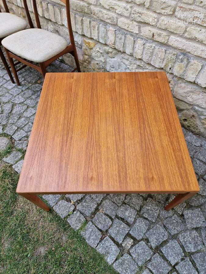Vintažinis mid century tikmedžio kavos staliukas - nuotraukos Nr. 19