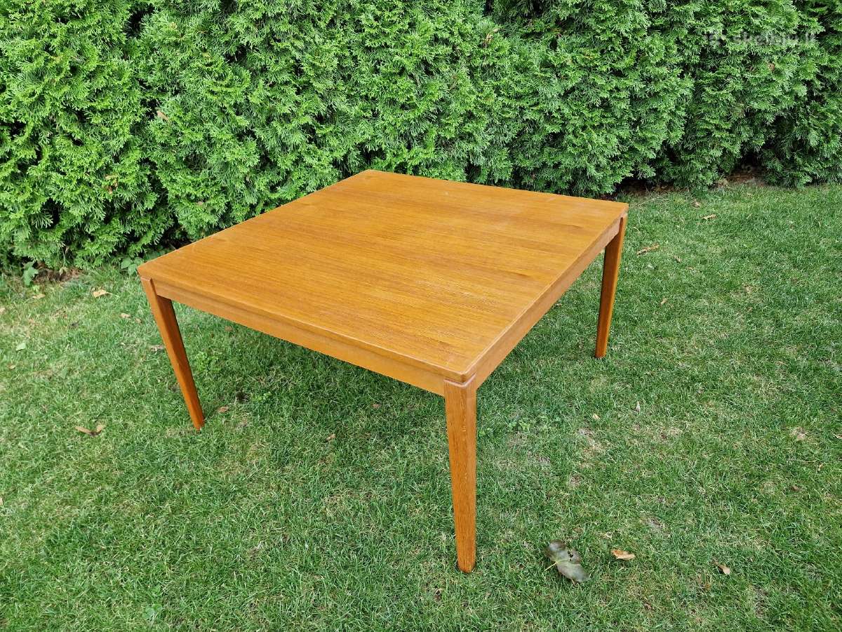 Vintažinis mid century tikmedžio kavos staliukas - nuotraukos Nr. 2