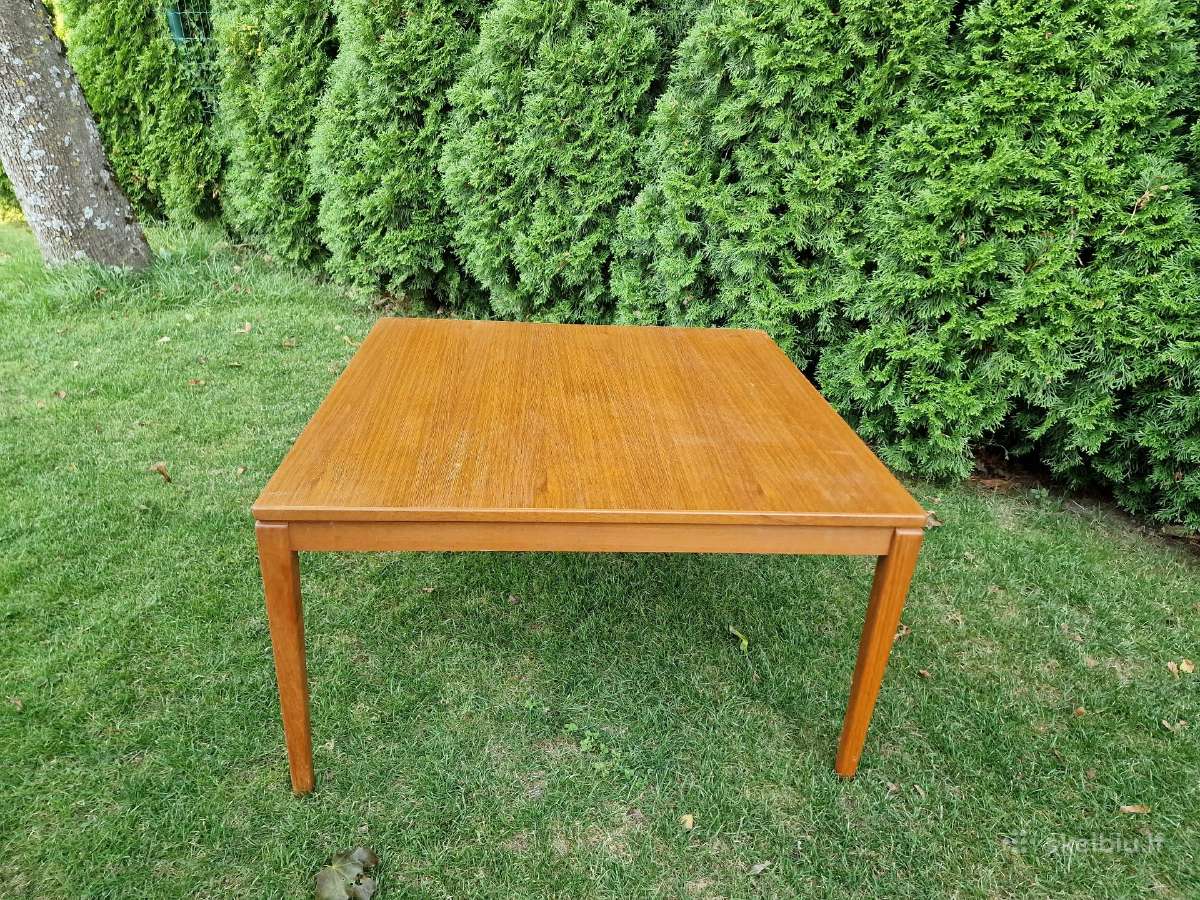Vintažinis mid century tikmedžio kavos staliukas - nuotraukos Nr. 5