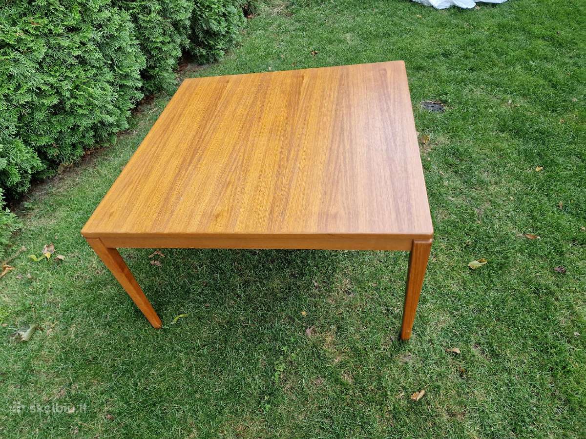 Vintažinis mid century tikmedžio kavos staliukas - nuotraukos Nr. 13
