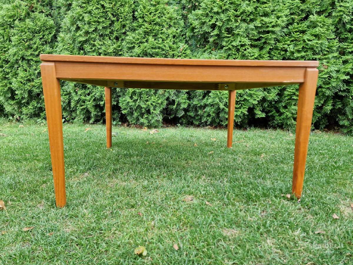 Vintažinis mid century tikmedžio kavos staliukas - nuotraukos Nr. 17
