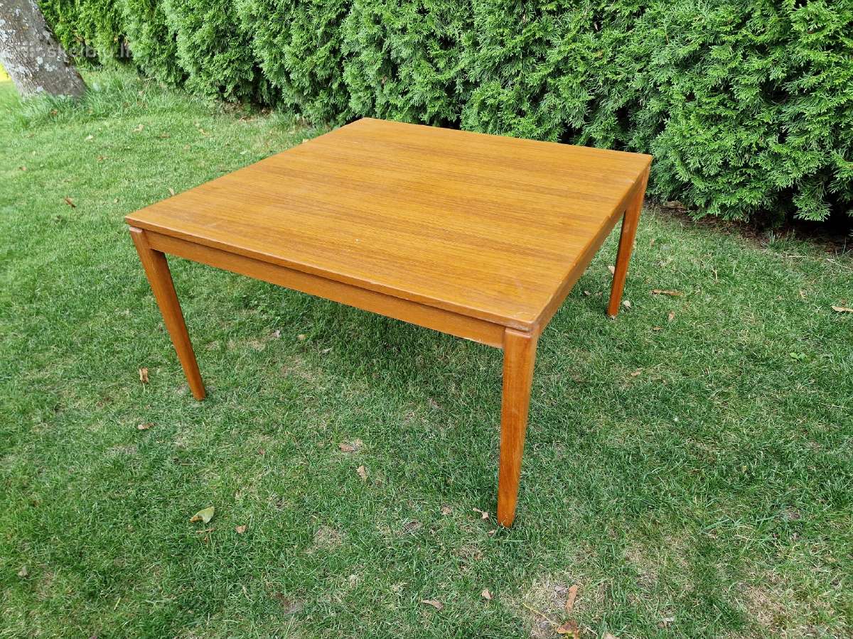 Vintažinis mid century tikmedžio kavos staliukas - nuotraukos Nr. 21