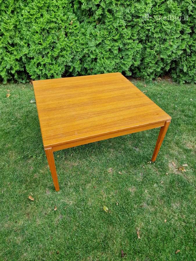 Vintažinis mid century tikmedžio kavos staliukas - nuotraukos Nr. 23