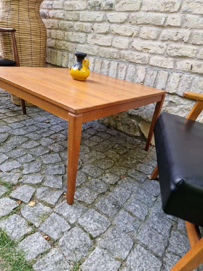 Vintažinis mid century tikmedžio kavos staliukas - nuotraukos Nr. 27