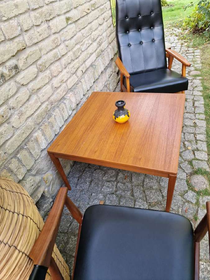 Vintažinis mid century tikmedžio kavos staliukas - nuotraukos Nr. 32