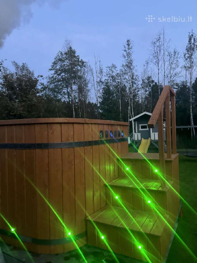 Mobilus kvadratinis kubilas su Jacuzzi ir LED - nuotraukos Nr. 4