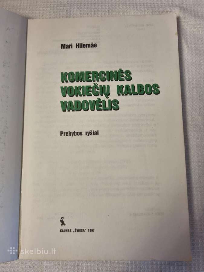 Komercinės vokiečių kalbos vadovėlis - nuotraukos Nr. 2