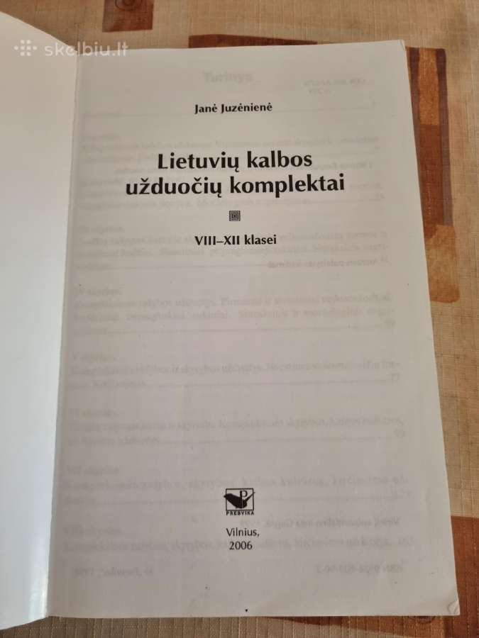 Lietuvių kalbos užduočių komlektai 8 - 12 kl - nuotraukos Nr. 2