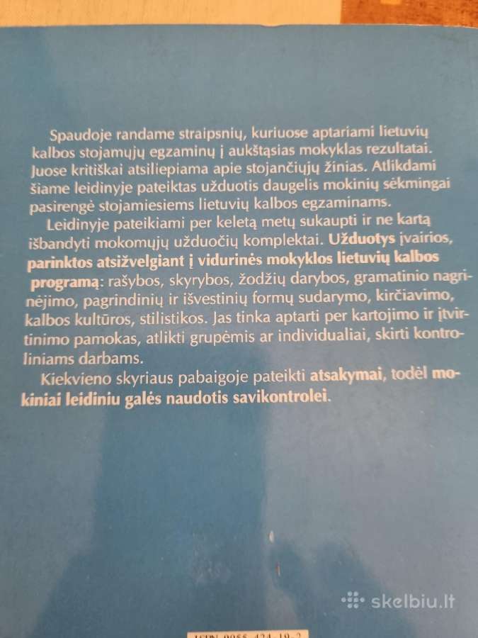 Lietuvių kalbos užduočių komlektai 8 - 12 kl - nuotraukos Nr. 5