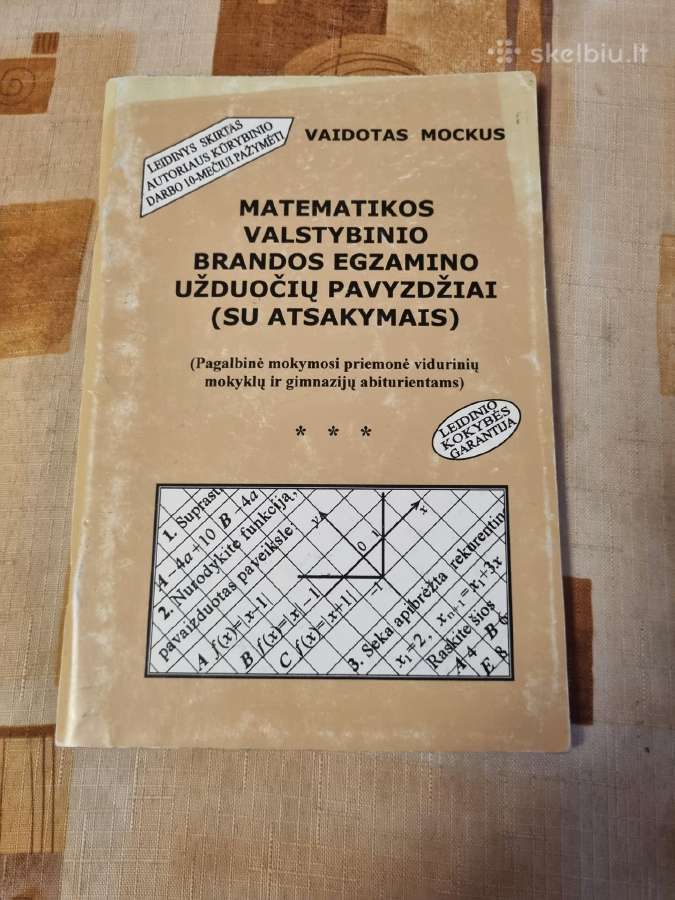 Matematikos valstybinio brandos egzamino užduotys