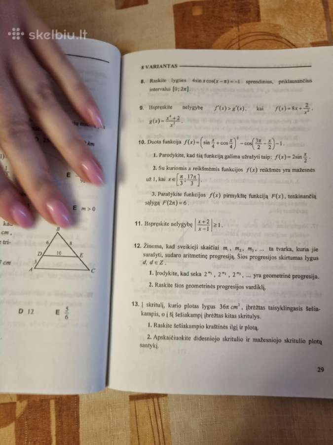 Matematikos valstybinio brandos egzamino užduotys - nuotraukos Nr. 4