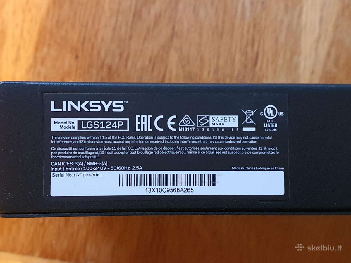 Linksys Lgs124p - nuotraukos Nr. 3