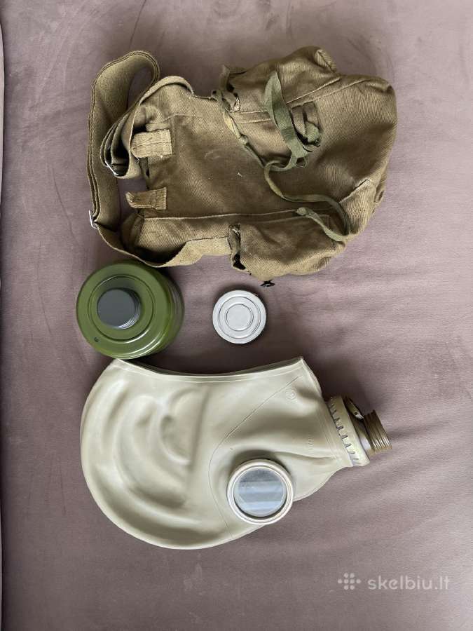 Militaristiniai: dėklas, puodas, gertuvė,dujokaukė - nuotraukos Nr. 2