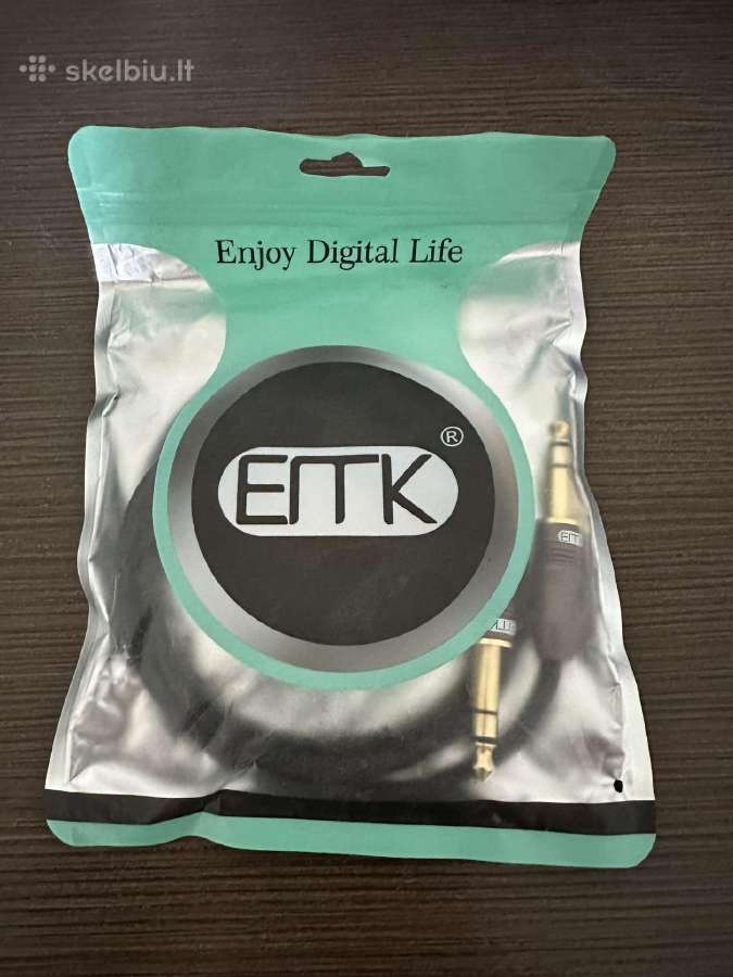 Jack 6.35 (stereo) laidas Emk Ilgis 1 m.