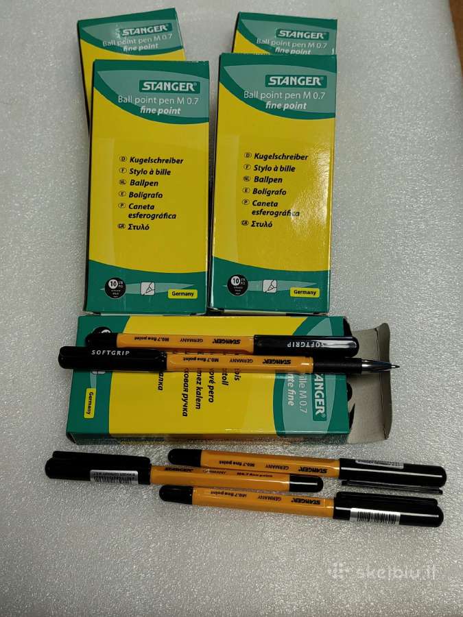 Tušinukas Stanger Softgrip 0,7mm fine point juodas
