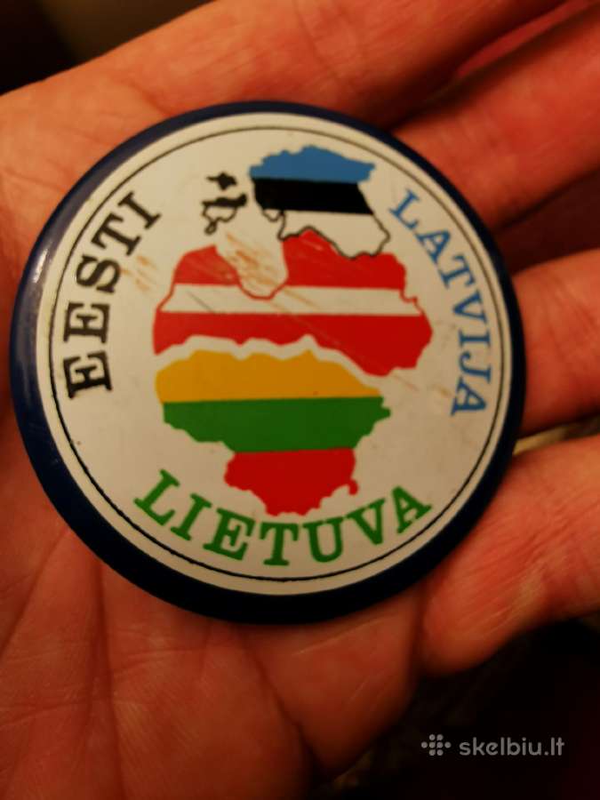 Senas Baltijos kelias ženkliukas