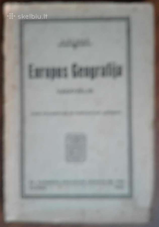 1762. Europos Geografija A. Klimas