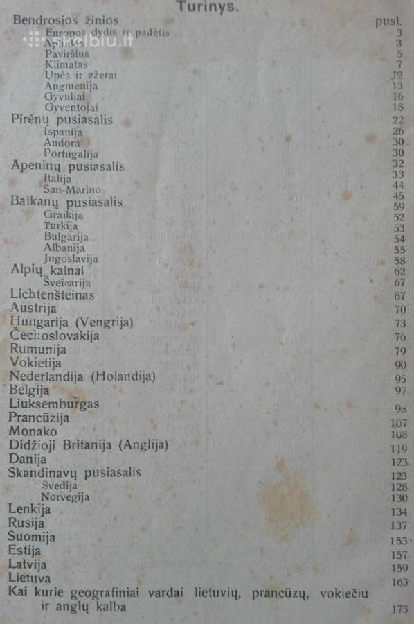 1762. Europos Geografija A. Klimas - nuotraukos Nr. 3
