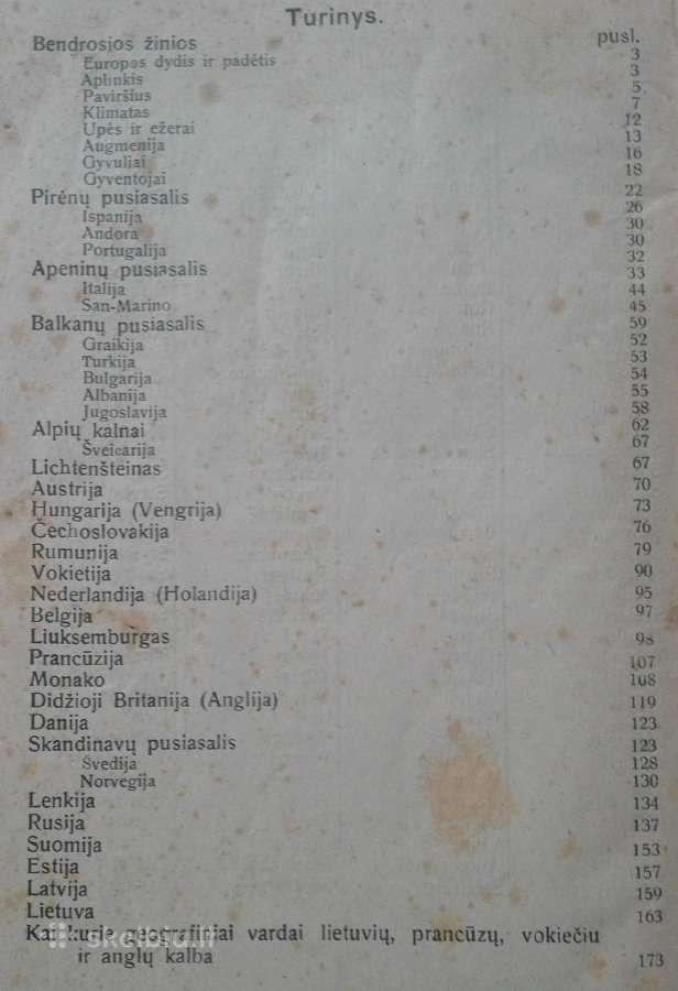 1762. Europos Geografija A. Klimas - nuotraukos Nr. 14