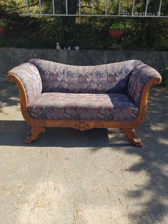 Antikvarine sofa, senovinė sofa, dvisedis