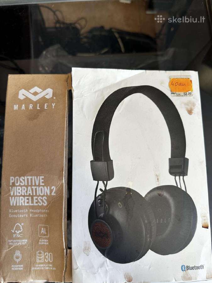 Naujos Marley Belaidės ausinės tik 30eu