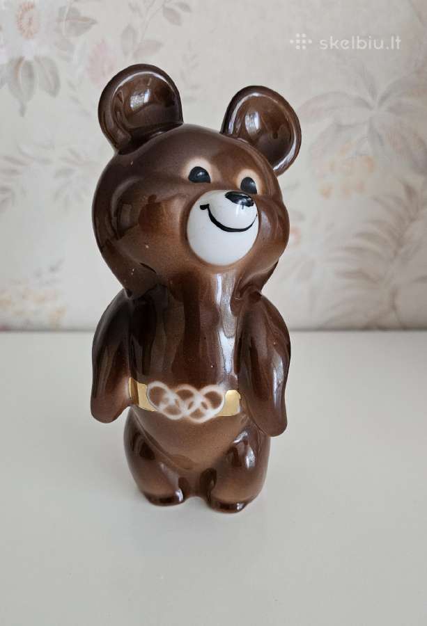 Porcelianinis 1980m. olimpinis meškiukas. - nuotraukos Nr. 4